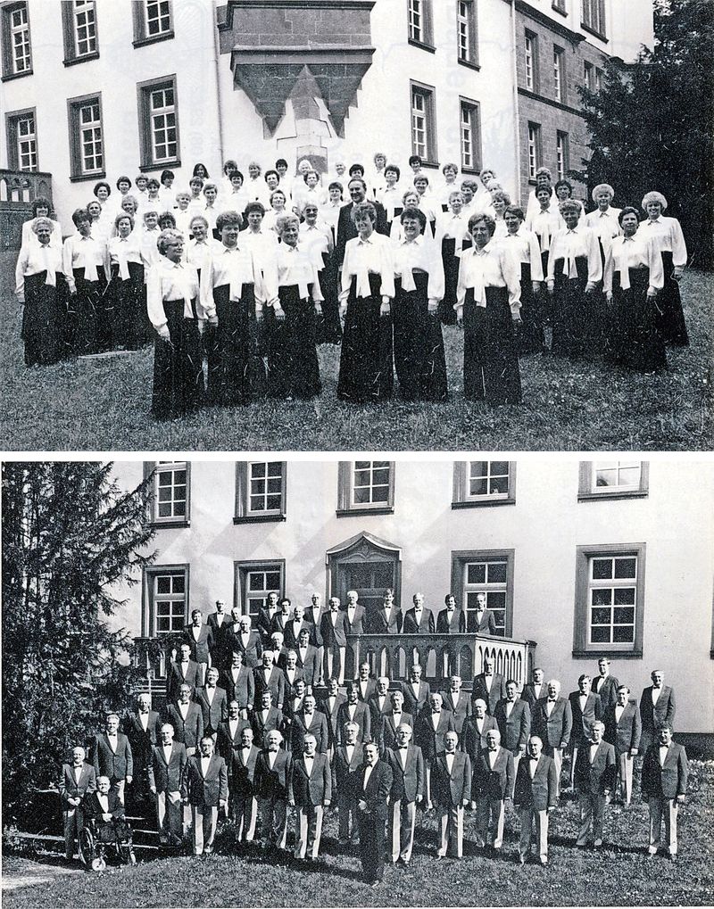 Frauen 1988 (oben) und Männer 1988 (unten)